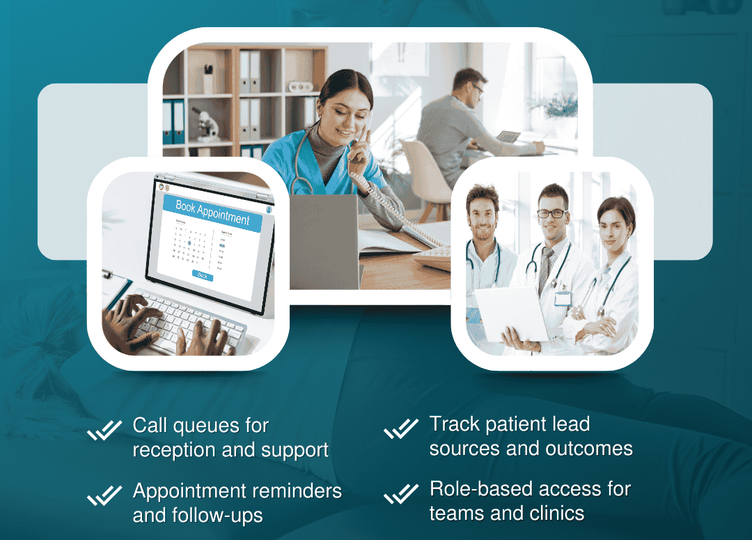 SwiftDial Healthcare calling dashboard